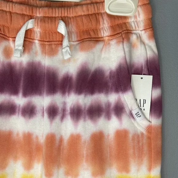 GAP Kids NWT Unisex Bermuda Shorts Multicolour Tie Dye Funky Small 6-7 - Picture 3 of 6